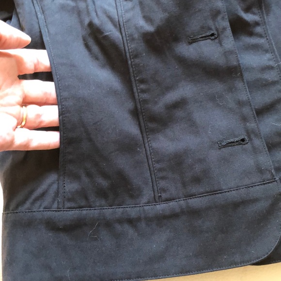 Coldwater Creek black cotton jacket size 4 NWOT - Picture 6 of 6